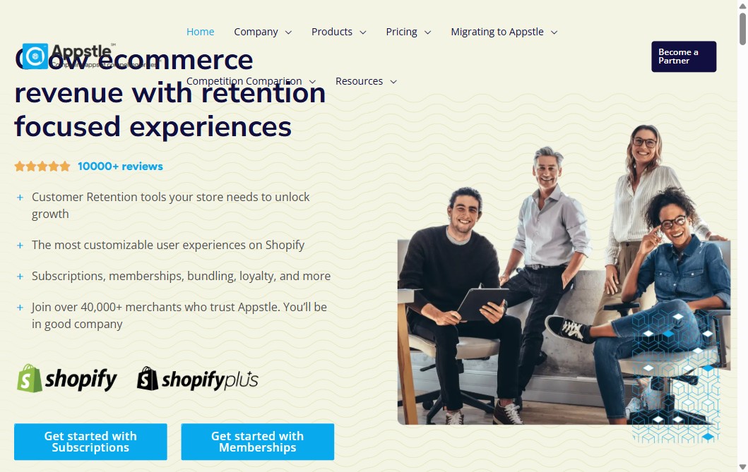 Appstle Subscriptions website